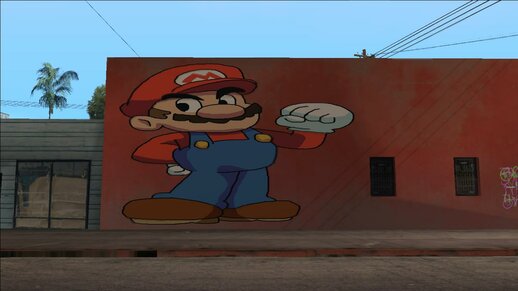 Mural Anime Mario