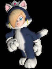 Rosalina Cat Suit o con traje de gato de Super Mario 3D World de Wii U
