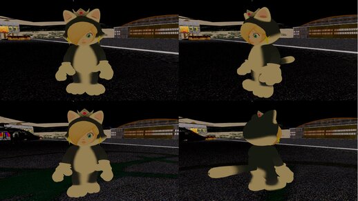 Rosalina Cat Suit o con traje de gato de Super Mario 3D World de Wii U