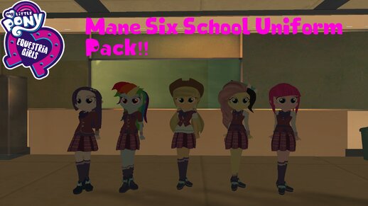 My Little Pony Mane Six School Skin Pack