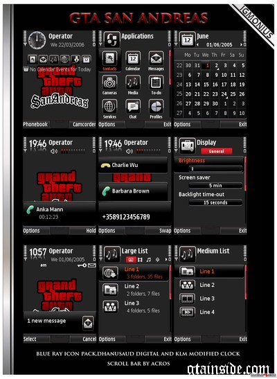 Nokia S60 GTA SA Theme