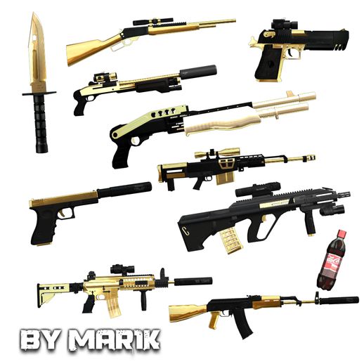 Gold Weapon Pack