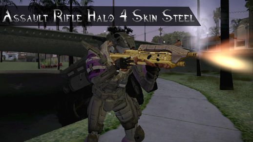 Assault Rifle Halo 4 Skin Steel