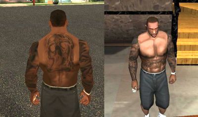 Tattoo mod for GTA San Andreas