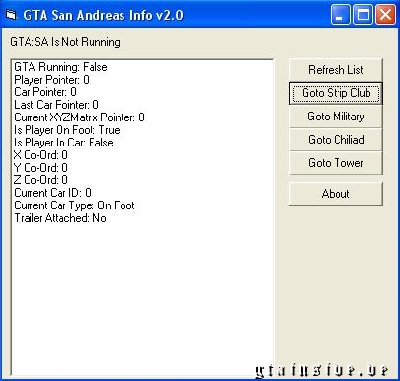 GTA San Andreas Info v2.0