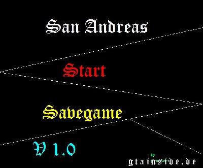 San Andreas Start Savegame 1.0