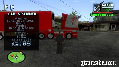 GTA SA - Mod Vehicle Spawner Premium (Mod que faz aparecer carros