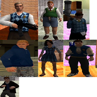 Files for Bully: Scholarship Edition: cars, mods, skins