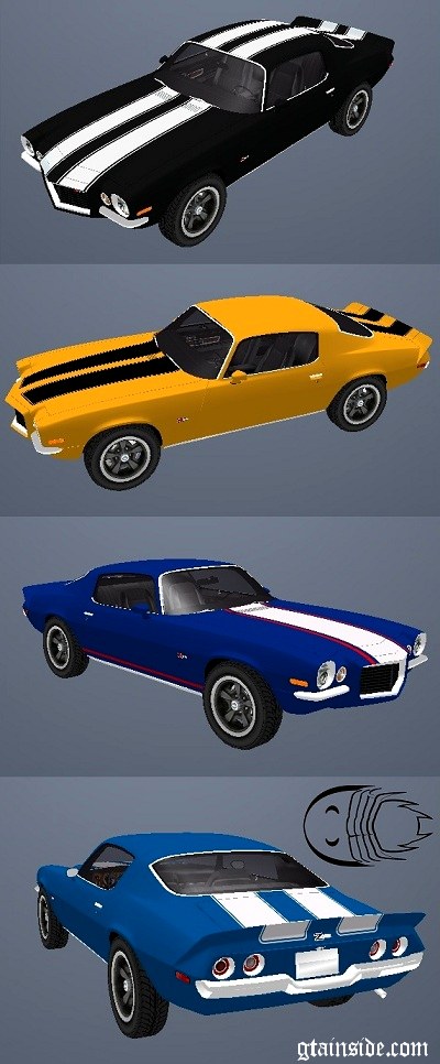 Paintjobs for 1972 Chevrolet Camaro Z28