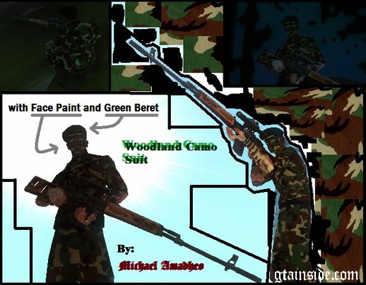 Woodland Camo Suit