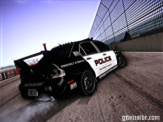 Mitsubishi Lancer Evo VIII MR Police Speed Enforcement