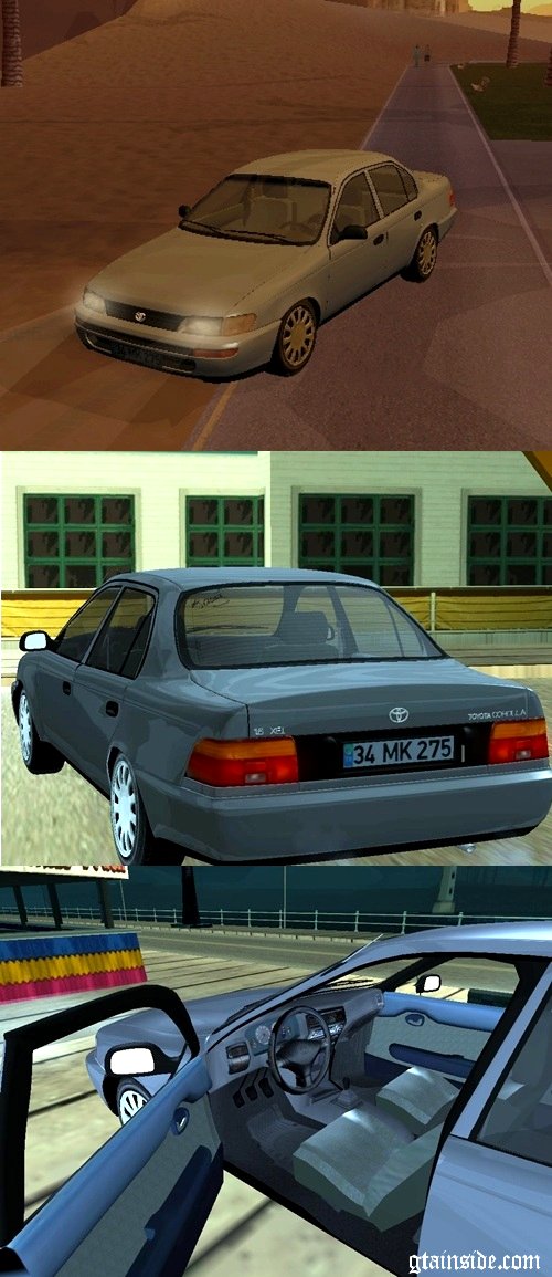 GTA San Andreas Toyota Corolla 1.6 XE.I. Mod - GTAinside.com