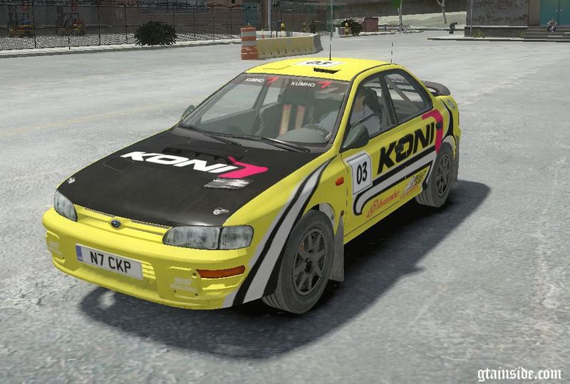 GTA 4 1995 Subaru Impreza WRX STI Rally (DiRT2) Mod