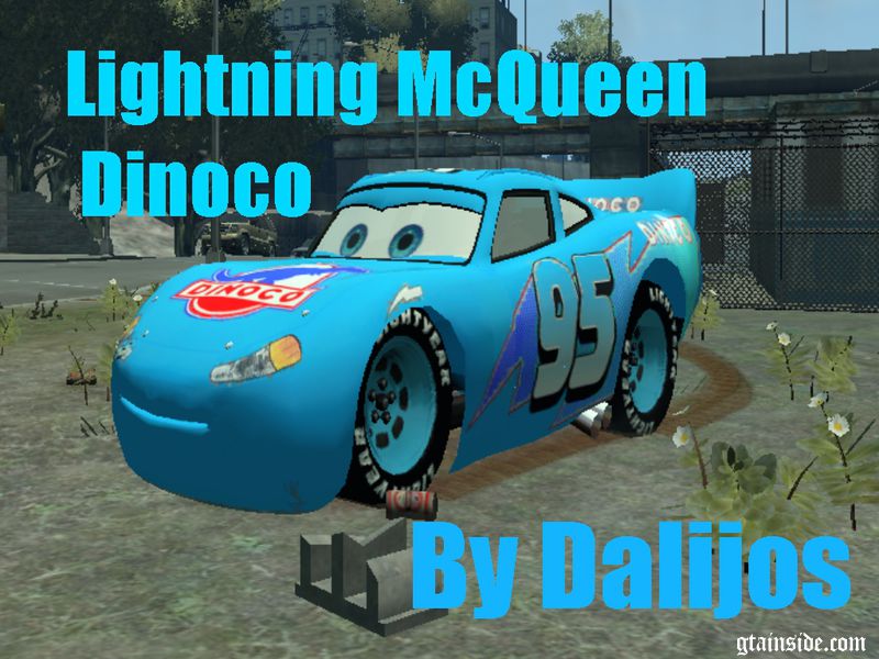 GTA 4 Lightning McQueen Dinoco Mod 