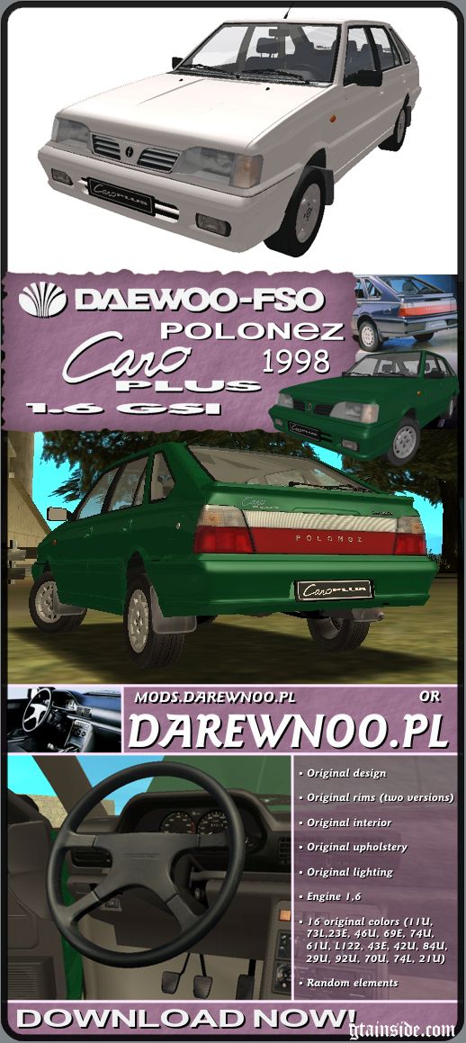 1998 Daewoo-FSO Polonez Caro Plus 1.6 GSI