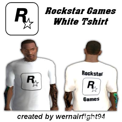 Rockstar Games White T-Shirt 