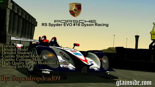 2008 Porsche RS Spyder EVO Dyson Racing LMP2