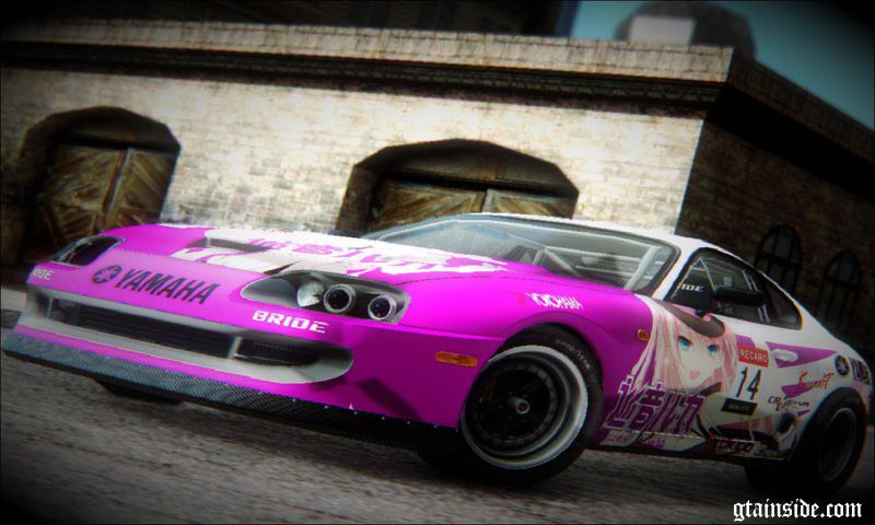 GTA San Andreas Toyota Supra Megurine Luka Itasha Mod - GTAinside.com