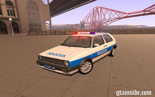 Volkswagen Golf Mk2 Policija