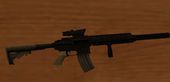 M416 with ACOG sight and silenced