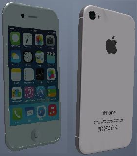 iPhone 4S white ios 7