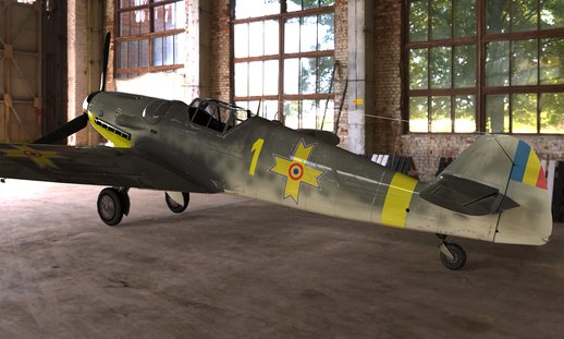 Messerschmitt Bf-109 G-6 (Romania Yellow 1)