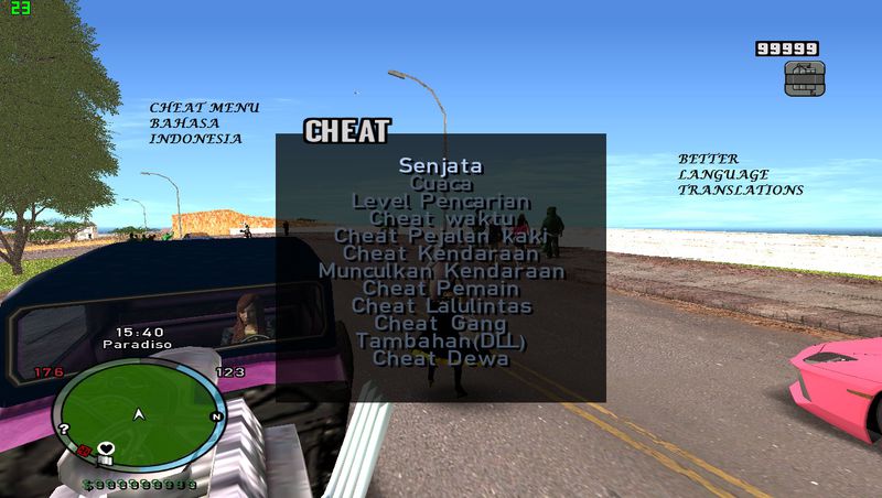 GTA San Andreas GTA SA Cheat Database 2015 Mod - GTAinside.com