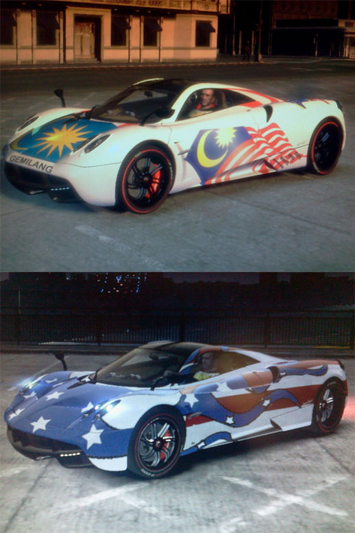 Malaysian and USA Pagani Huayra Skin