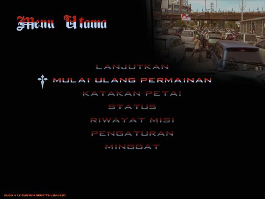 Red White Text Font