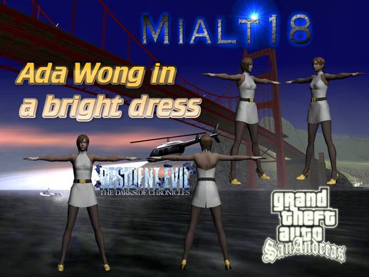 Ada Wong in a Bright Dress