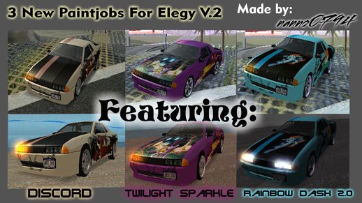 New Elegy Paintjobs V2.0 MLP:Fim