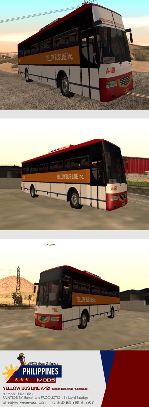 Nissan Diesel UD / Santarosa - Yellow Bus Line A-121