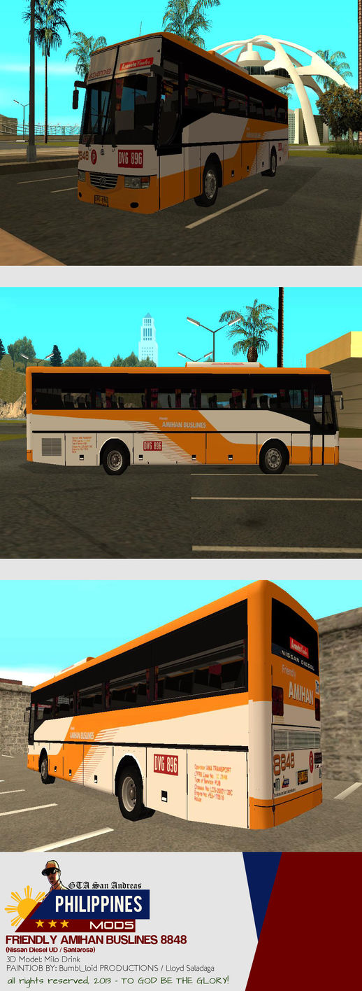 Nissan Diesel UD / Santarosa - Friendly Amihan BusLines 8848