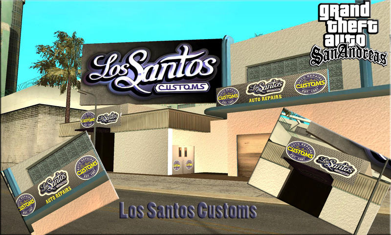 Los Santos Customs Garage San Andreas GTA T-Shirt