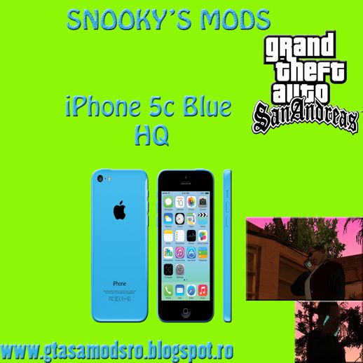 iPhone 5c Blue Mod