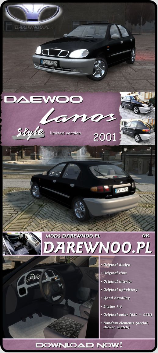 2001 Daewoo Lanos Style (limited version)