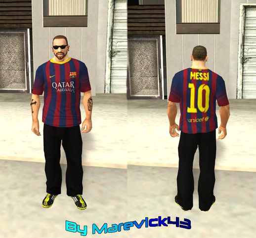 Messi FC Barcelona 13-14 Kit T-Shirt