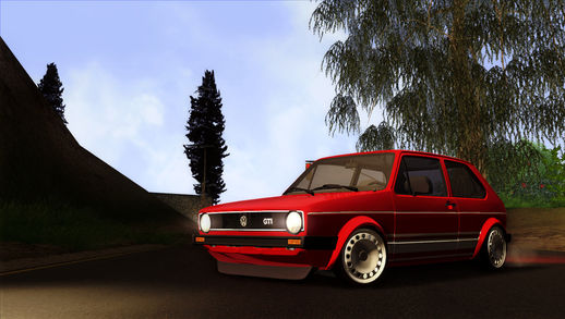 Volkswagen Golf MK1 Red Vintage