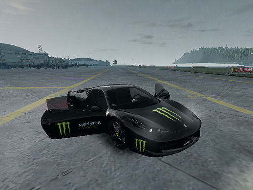 2010 Ferrari 458 MONSTER ENERGY Paint Job