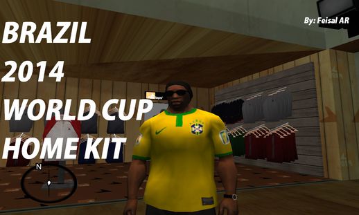 Brazil 2014 World Cup Home Kit