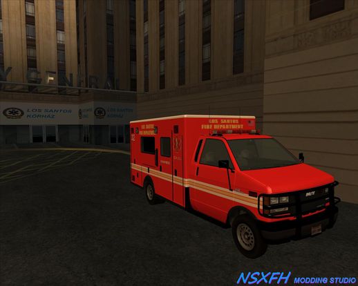 GTA V LSFD Ambulance [just Texture, Not MOD]