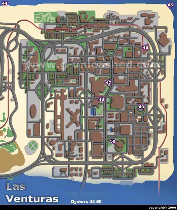 GTA San Andreas Oysters locations