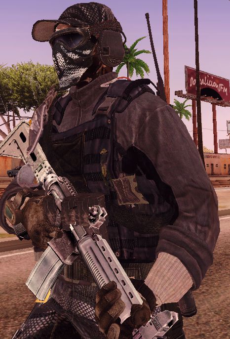 Download Skin from Call of Duty: Ghosts for GTA San Andreas (iOS, Android)