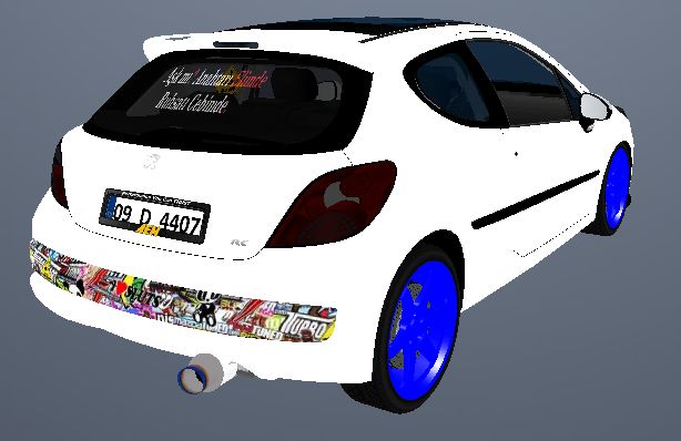 GTA San Andreas Peugeot 207 Tuning v2 Mod 