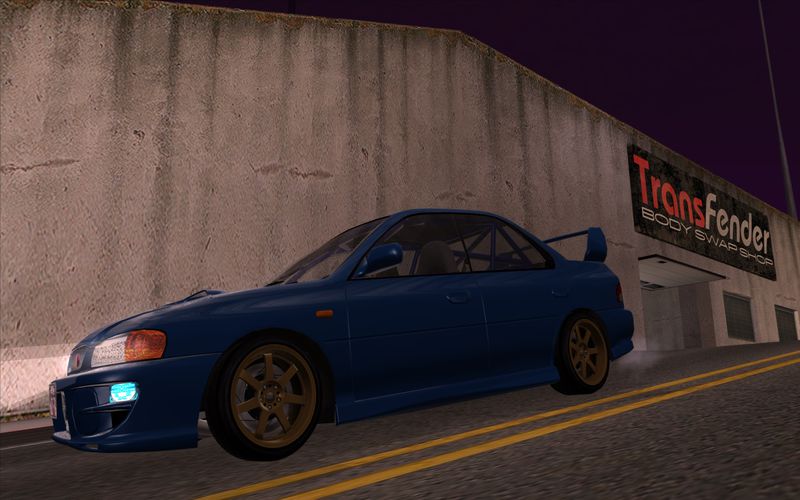 GTA San Andreas 1995 Subaru Impreza GC8 Tuned Mod