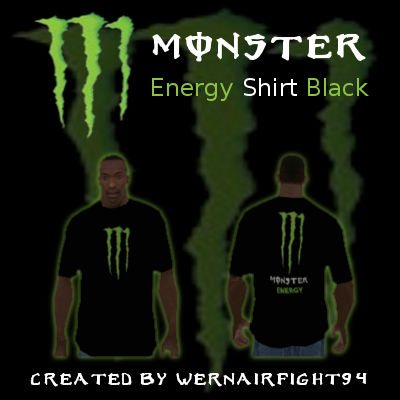 Monster Energy Shirt Black