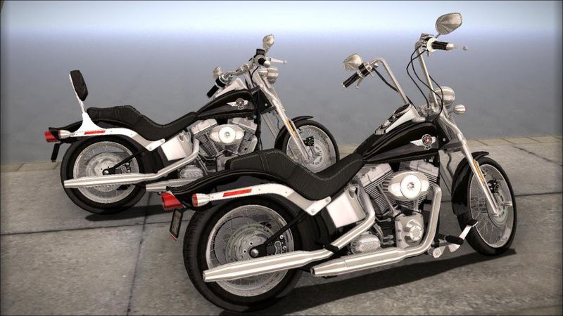 GTA San Andreas Harley Davidson FXSTS Springer Softail Mod 