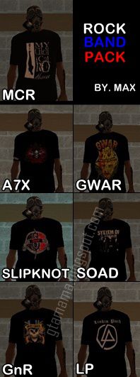 Rock Band T-Shirt Pack