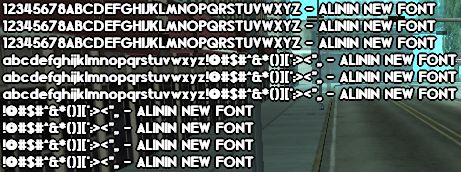 SA-MP Blissful Thinking Font