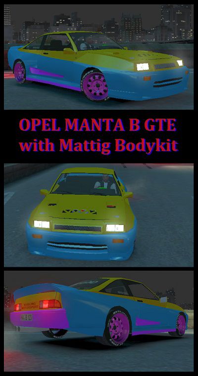Opel Manta B GTE with Mattig Widebody